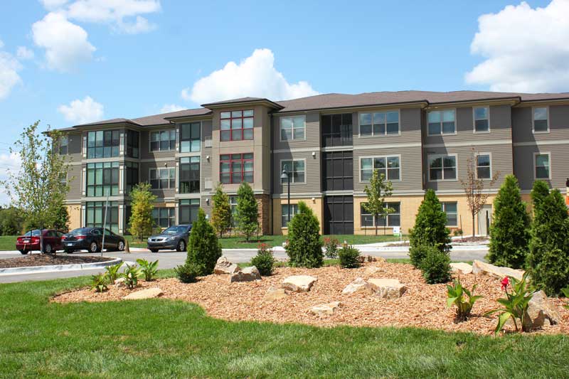 The senior apartment building at JKV