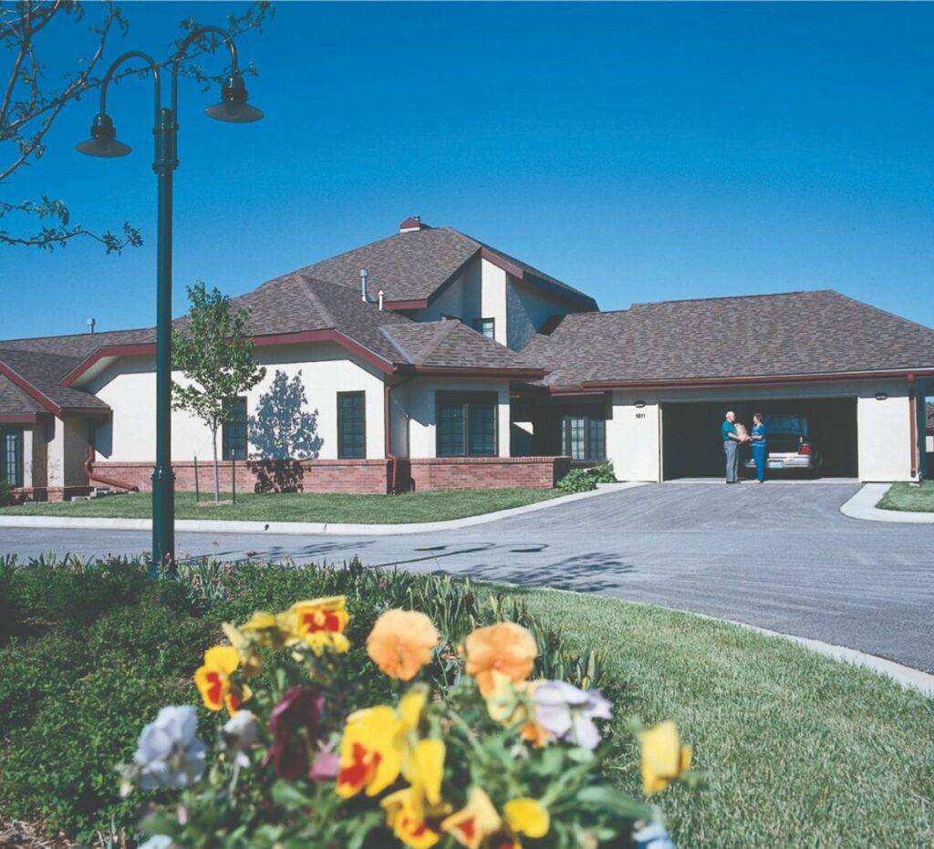 A senior living neighborhood and independent living home