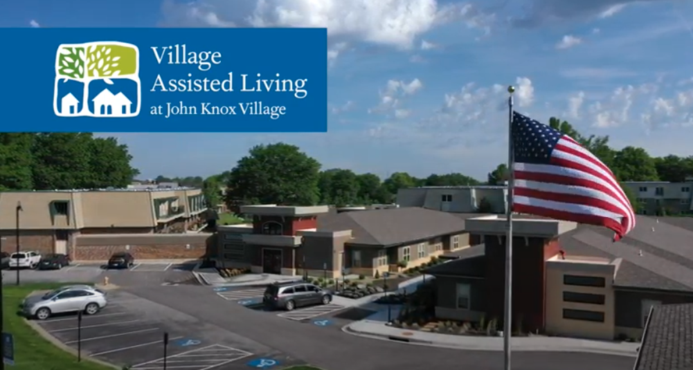 aerial view of assisted living facility
