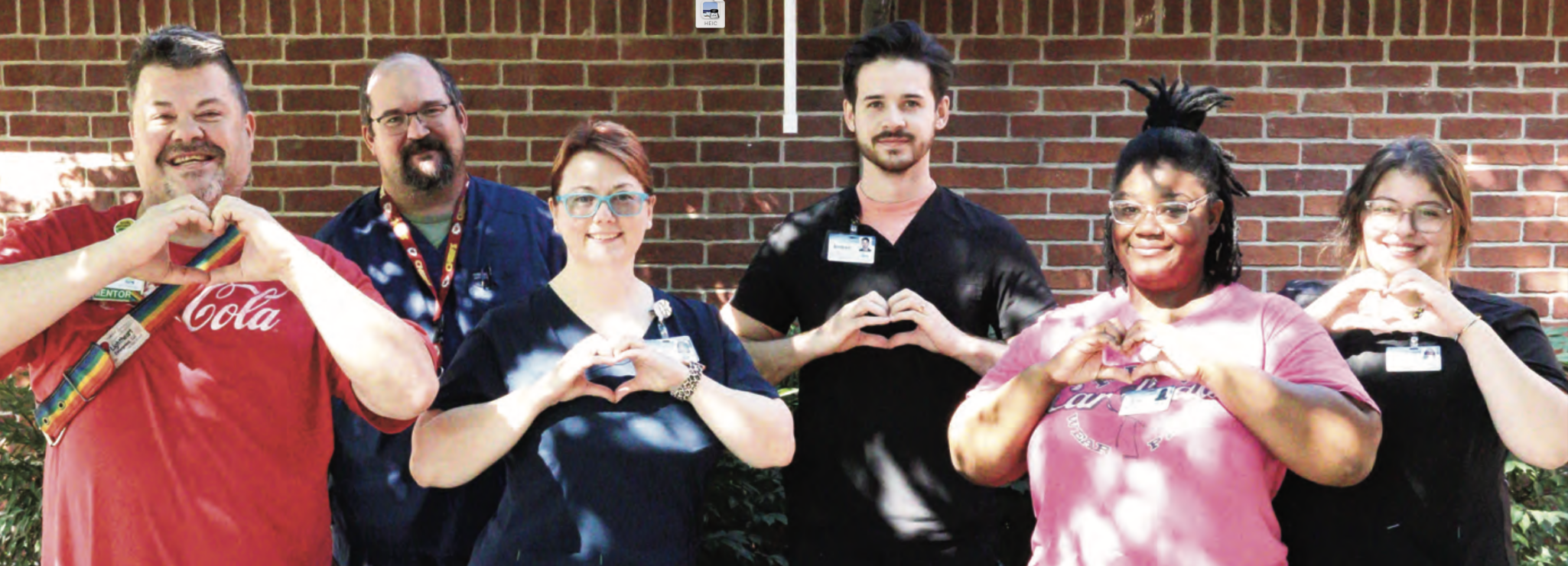 Pride image 6 staff members from John Knox Village