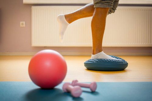 Physiotherapy,Ball,And,Weights,With,Equilibrium,Pillow Balance balls