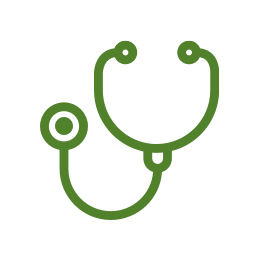 A stethoscope icon