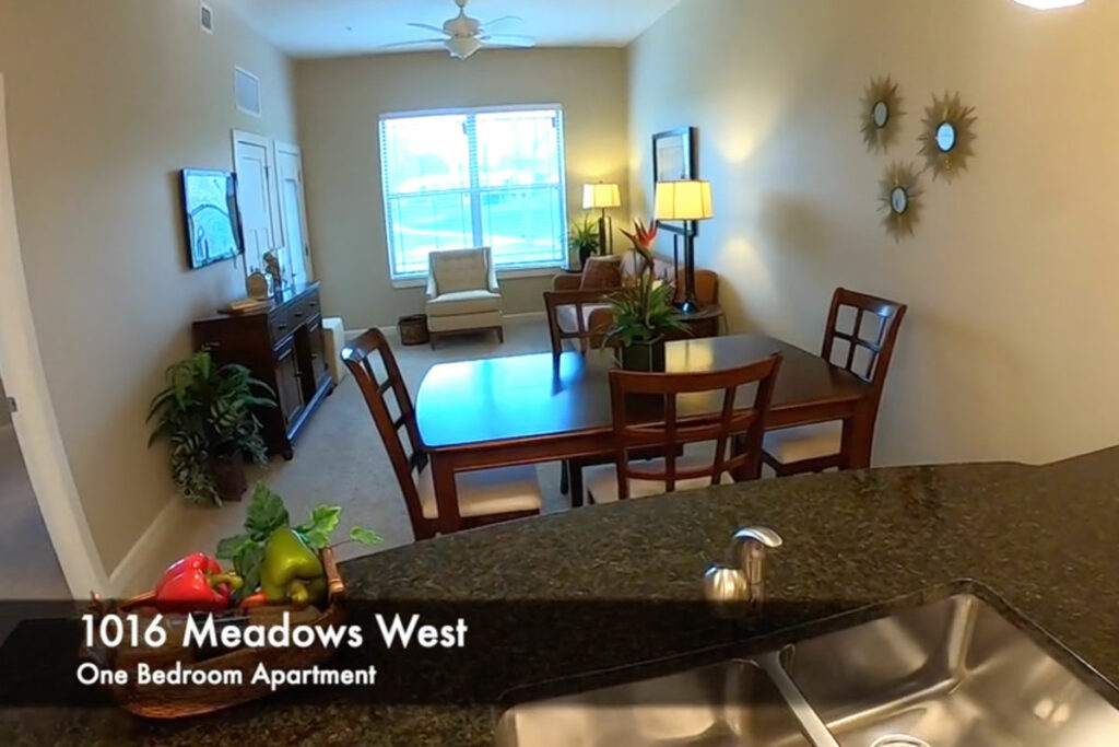 1016 Meadows West one bedroom apartment interior