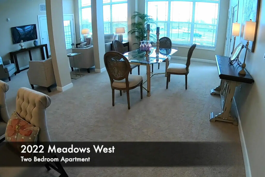2022 Meadows West 2 bedroom senior apartment interior